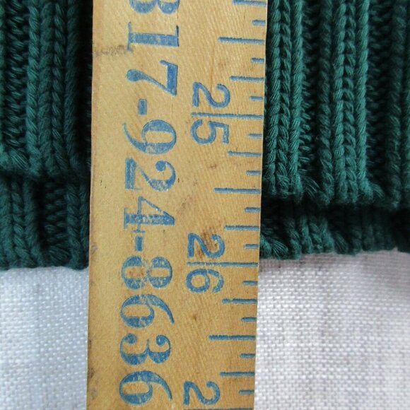 Polo Ralph Lauren Sweater Mens XL Green Cotton Blend Detailed Pockets Shawl Neck - Picture 10 of 10